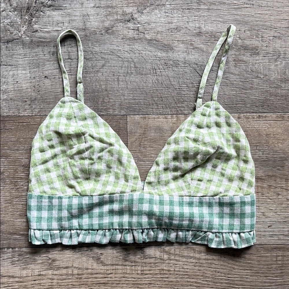 Urban Outfitters Green Bralette Top